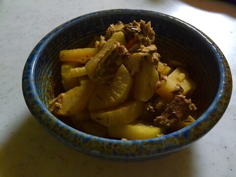 鯖缶で大根煮物♪